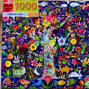 Eeboo Tree of Life 1000 Piece Puzzle one piece damaged